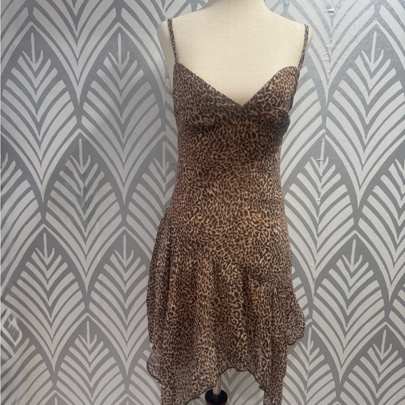 NWOT Princess Polly Immunity Animal Print Asymmetrical Dress - Picture 1 of 9